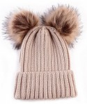Skullies & Beanies Family Matching Hat Winter Warm Cotton Knitting Beanie Cap for 0-3 Years Baby - A04 - Khaki - CK1886XTARR ...
