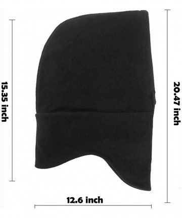 Balaclavas Balaclava Ski Mask Cold Weather Face Mask Neck Warmer Fleece Hood Winter Hats (Purple) - CW18I3SS2AS $12.98