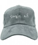 Baseball Caps Single AF Dad Hat - Grey - CK189K8Z884 $27.04