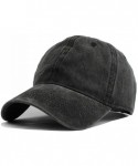 Baseball Caps Unisex Baseball Cap Denim Fabric Hat I Love Horse Adjustable Snapback Peak Cap - Red - CW18KZ7QAZZ $22.40