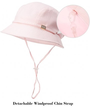 Skullies & Beanies Womens Packable SPF Sun Bucket Hat with String Beach Safari Hiking Travel Bonnie Gray 56-58cm - C018DC902X...
