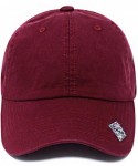 Baseball Caps Baseball Cap Dad Hat for Men and Women Cotton Low Profile Adjustable Polo Curved Brim - Burgundy - C7183MLEAT4 ...