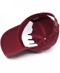Baseball Caps Baseball Cap Dad Hat for Men and Women Cotton Low Profile Adjustable Polo Curved Brim - Burgundy - C7183MLEAT4 ...