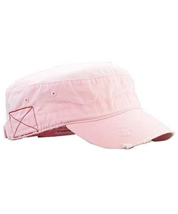Newsboy Caps Washed Cotton Army Cap - Camo Hat - Unisex Hat - Pink - CT18S4H36ME $16.58