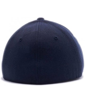 Baseball Caps Embroidered. 6477 Flexfit Baseball Cap. - Dark Navy - CI1805QR9NL $29.09
