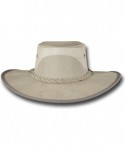 Sun Hats X-Wide Brim Cattle Suede Cooler Leather Hat - Item 2019 - Sand - C1180ZY20YL $64.63