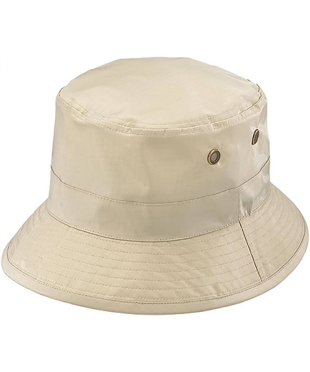 Rain Hats Men's Waterproof Packable Rain Tan Bucket Hat - CD113EZFRPN $27.80