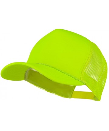 Baseball Caps Summer Foam Mesh Trucker Cap - Neon Yellow - C111LUH834J $18.52
