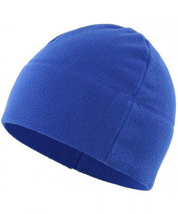 Skullies & Beanies Mens Winter Hat Fleece Beanie Warm Skull Cap Watch Cap - Blue - CO126SMLNWJ $22.21