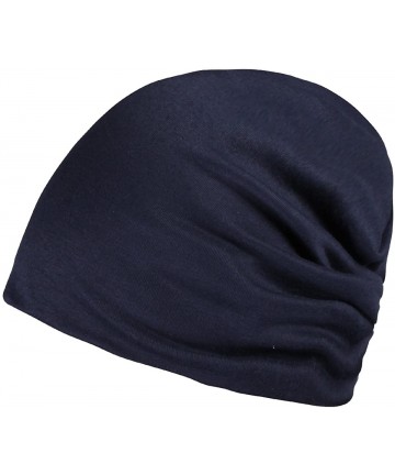 Skullies & Beanies Daily Solid Cap Beanie That Fit Your Head Perfect Stretchy & Soft for Men Women - Dark Blue - CT12NV4SQJP ...