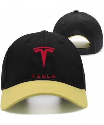 Baseball Caps Classic Tesla Car Baseball Hat for Mens Womens Trucker Cap - Tesla-2 - CX18LG9DTKR $26.93