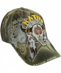 Baseball Caps Native Pride Bull Men's Adjustable Baseball Cap - Camouflage - CC17YG337L0 $18.36