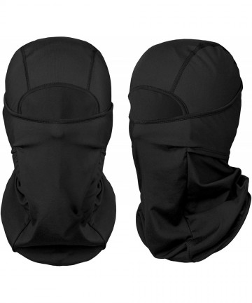 Balaclavas Balaclava Face Mask Ultimate Protection Neck Gaiter Bandana (Standard/Nordic/Arctic) - Nordic- Black+black - C411T...