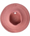Sun Hats Women's Cotton Crochet 4 Inch Brim Floppy Hat - Rose - CB18C7ROHLI $29.16