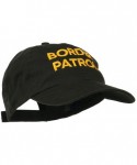 Baseball Caps Military Occupation Letter Embroidered Unstructured Cap - Boarder Patrol - CS11ND5KU4R $34.03