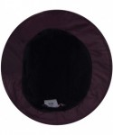 Bucket Hats Wo Maggie Nylon Cloche - Dark Plum - CX18Y4YO08R $51.11