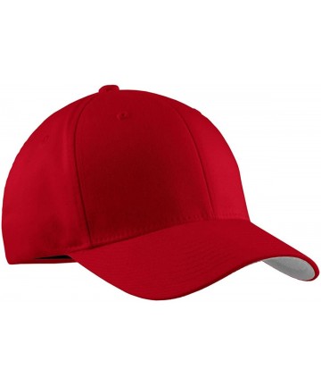 Baseball Caps Men's Flexfit Cap - Red - CA11NGRKSJT $20.74