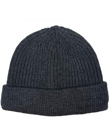 Skullies & Beanies Comfortable Unisex Beanie Warm- Stretchy & Soft Stylish & Trendy Knit hat - Deepgrey - C1192HG8Z74 $11.89
