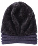 Skullies & Beanies Women Hat- Women Fashion Winter Warm Hat Girls Crochet Wool Knit Beanie Warm Caps - (Fluff) Gray - CR1888Z...
