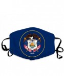 Balaclavas Utah State Flag Repeated Use Dustproof Breathable Nose Cover and Face Cover - Black1 - CY198N7CQEW $22.90