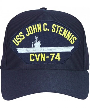 Baseball Caps USS John C. Stennis CVN-74 Ship Baseball Cap. Navy Blue. Made in USA - CX182YOQSII $25.39