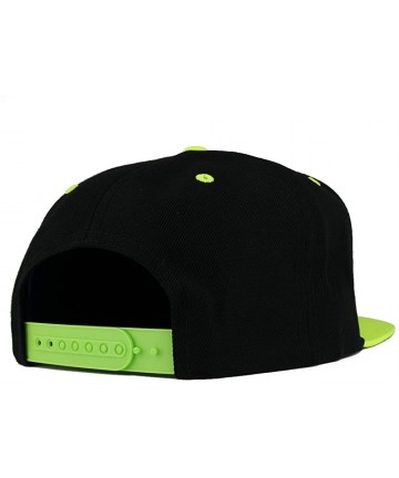 Baseball Caps Flexfit Drone Pilot Embroidered Premium 2-Tone Flatbill Snapback Cap - Black Green - CG18RWC0U3C $23.75