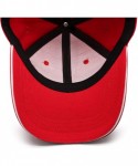Sun Hats Mens Womens Cool Cap Flat Adjustable Fits Snapback-Mossberg-Golf Hat Performance - Red-44 - C018QWIOZ84 $24.43
