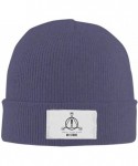 Skullies & Beanies Beanie Hat Panic at The Disco Logo Winter Warm Slouchy Skull Cap Knit Hat for Womens Mens - Navy - C418NK6...