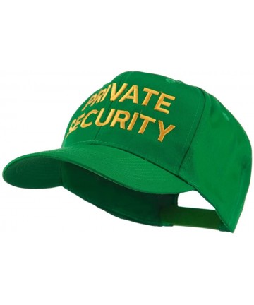 Baseball Caps Private Security Embroidered Cap - Kelly Green - CX11HVOD84F $29.79