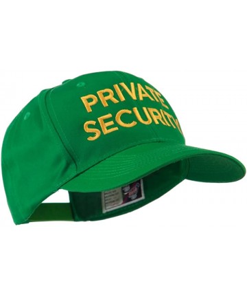 Baseball Caps Private Security Embroidered Cap - Kelly Green - CX11HVOD84F $29.79