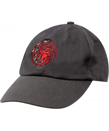 Baseball Caps Game of Thrones Targaryen Dragon Sigil Strapback Baseball Cap Hat - CL18GG90Z5A $40.13
