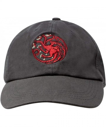 Baseball Caps Game of Thrones Targaryen Dragon Sigil Strapback Baseball Cap Hat - CL18GG90Z5A $40.13