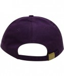 Baseball Caps Plant Cotton Baseball Dad Caps - Purple - CS12MZALLX5 $15.37