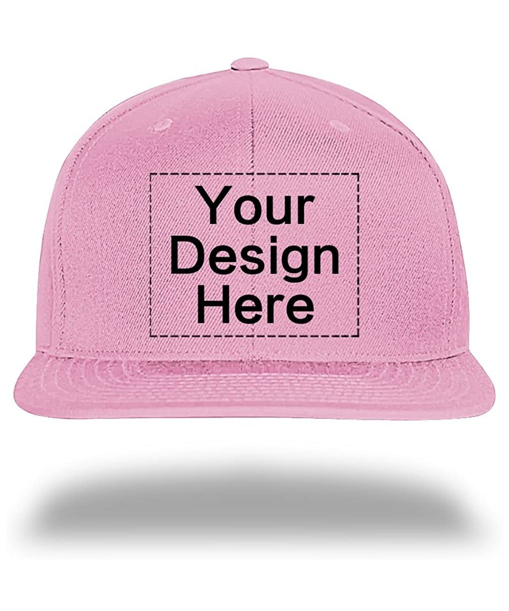 Baseball Caps Custom Baseball Cap Snapback Hiphop Hats Design Your Text Name or Logo - 1 Pink - CB182OHET68 $30.05