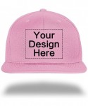 Baseball Caps Custom Baseball Cap Snapback Hiphop Hats Design Your Text Name or Logo - 1 Pink - CB182OHET68 $30.05
