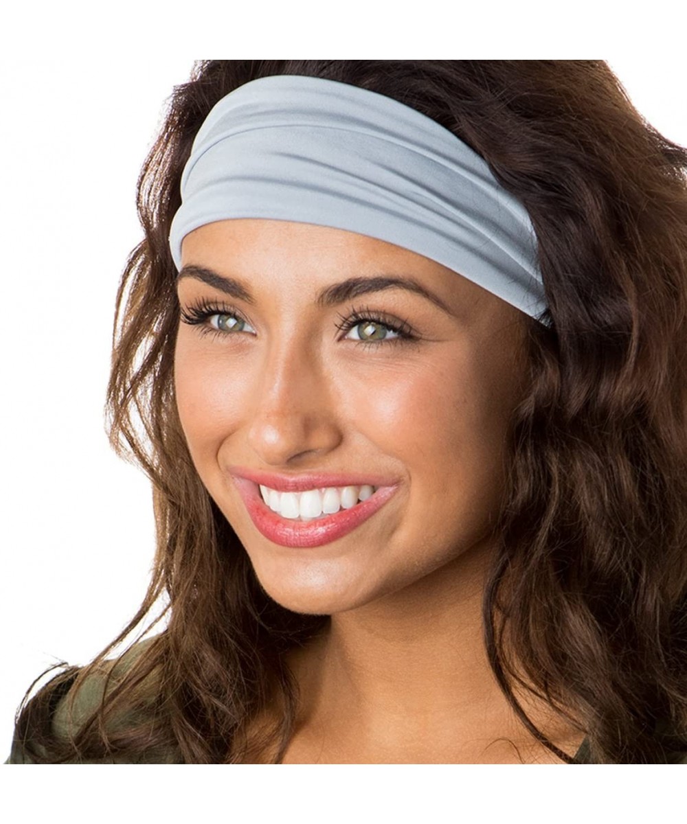 Headbands Xflex Basic Adjustable & Stretchy Wide Softball Headbands for Women Girls & Teens - Lightweight Basic Light Grey - ...