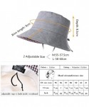 Sun Hats Packable Bucket for Women Men with String Sun Hat SPF 50 Fishing Summer Beach Travel Cap 56-60cm - Blue_99004 - CP18...