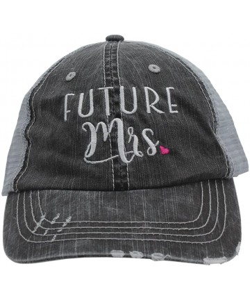 Baseball Caps Future Mrs Embroidered Women's Bride Trucker Hats & Caps - C018IWN4WTW $27.51