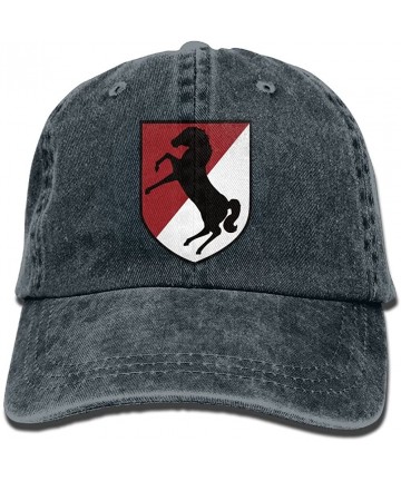Cowboy Hats 11th Armored Cavalry Regiment Patch Trend Printing Cowboy Hat Fashion Baseball Cap for Men and Women Black - Navy...
