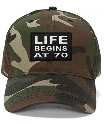 Baseball Caps 70 Hat - Great Gift for Seniors Mom Dad Grandma Grandpa 70th Birthday - Camo - CY18DX8Q7AO $26.65