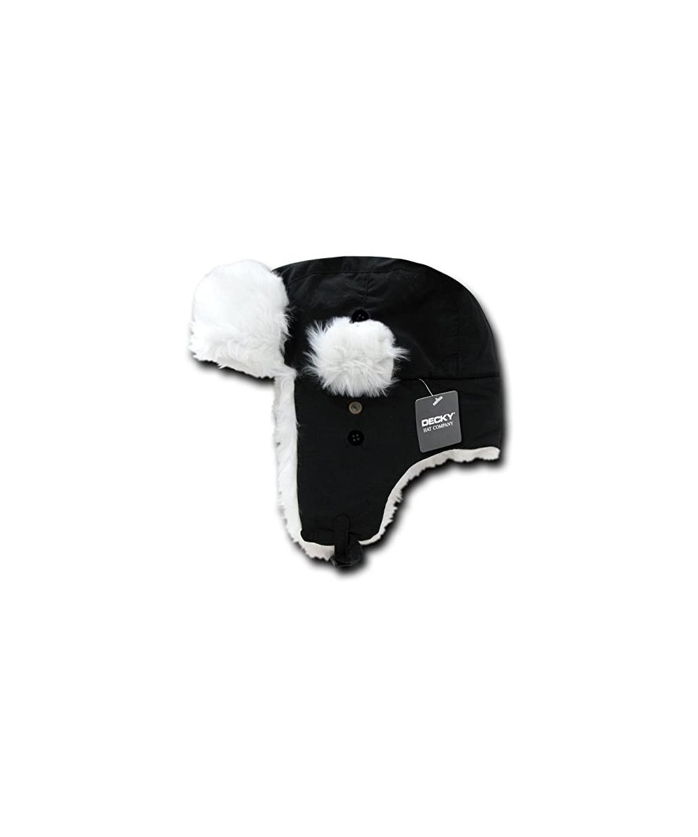 Baseball Caps Aviator Hats - Black/White - CB11G9NL1RF $25.92