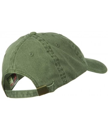 Baseball Caps 6 Panel Low Profile Garment Washed Pigment Dyed Baseball Cap - Olive Green - CJ11918IVR3 $13.70
