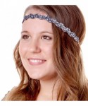 Headbands Women's No Slip Cute Fashion Headbands Hair Band Gift Packs - Blue & Gold Renaissance 5pk - CB11FAXNCTJ $32.43