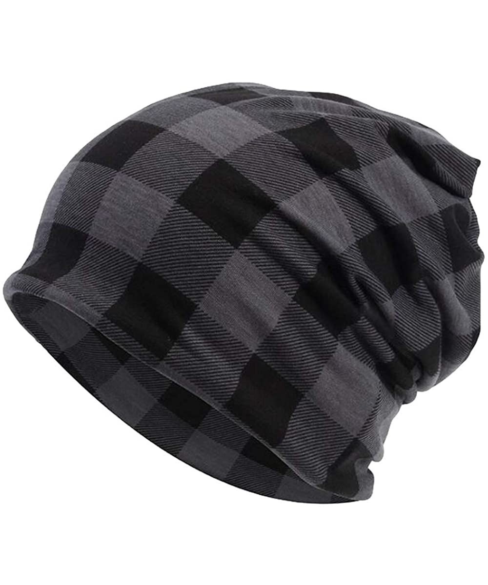 Skullies & Beanies Chemo Hat Beanie Turban Cancer Cap Headwear Women - Grey - CW18KOX5AZX $15.64