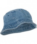 Bucket Hats Pigment Dyed Bucket Hat - Lt Denim - CS18AM7GMEE $22.08