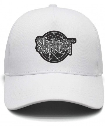 Baseball Caps Unisex Mesh Flat Cap -Logo-Funny- Caps for Mens Womens - Slipknot Logo Funny-18 - C918K75SX35 $23.49