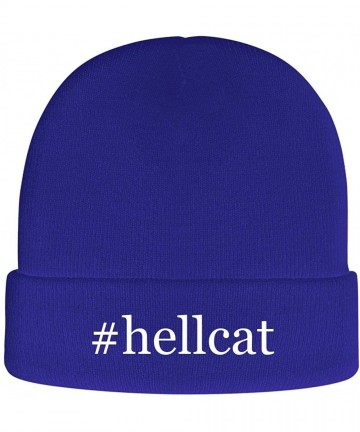 Skullies & Beanies Hellcat - Soft Hashtag Adult Beanie Cap - Blue - C61929H8HZ2 $27.24