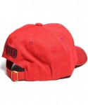 Baseball Caps California Republic n Bear Embroidered Baseball Cap Polo Style Cotton Unconstructed Hat - Red - C7185NQQDQD $18.08