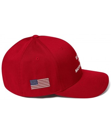 Baseball Caps reelect That mfer hat Structured Twill Cap - Red - CN18AO8AHRR $31.97