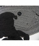 Skullies & Beanies Men's Original Barbarian Knit Beard Hat Viking Horns Bearded Caps - Light Gray - CU12M7QNLW5 $25.27
